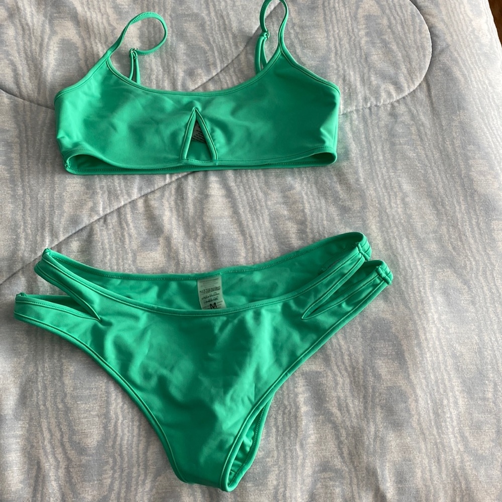 Kittenish green bikini , never worn